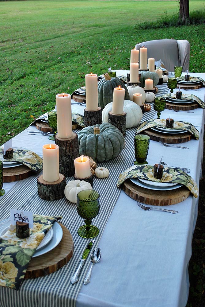 Enchanted Autumn Tablescape. Image: The White Buffalo Styling Co.