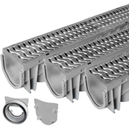 Drainage Channel Storm Drain Galvanised x 1 Next Day Delivery Fernco Heelguard