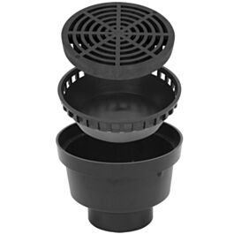 Storm Drain FSD-094-K 9-Inch Square Catch Basin Kit with Grate