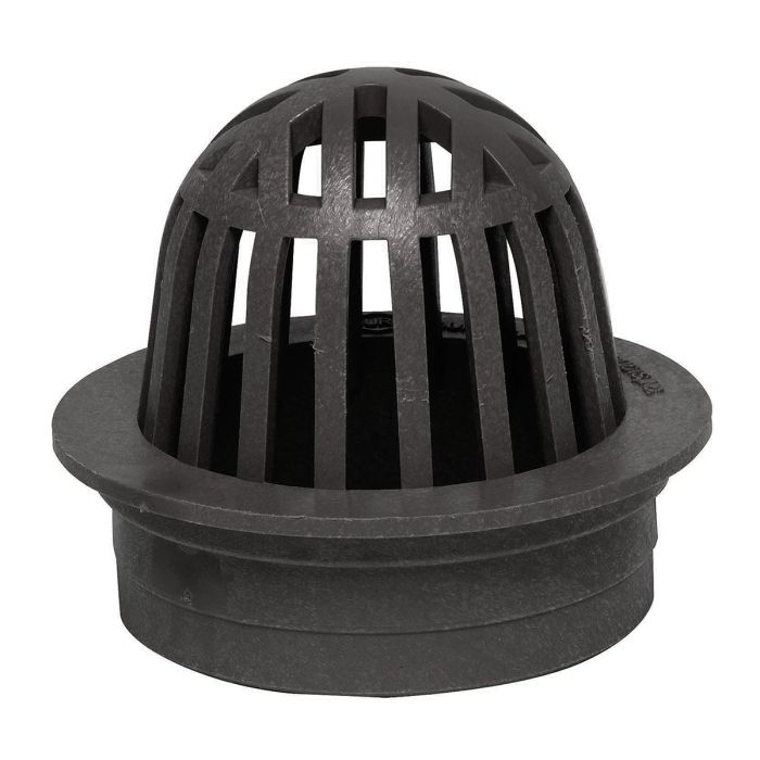 StormDrain FSD-054-S 5-inch Black Square Bottom Outlet Drain Grate