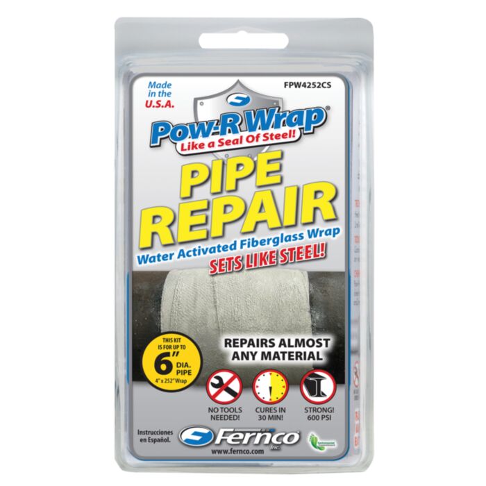 Fernco FPW4252CS 6-Inch Pow-R Wrap Pipe Repair