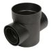 Fernco Storm Drain FSD-060-CB-2 Catch Basin Round 6-inch Double Outlet