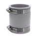 Fernco 1056-22 2 in. Flexible PVC Pipe Coupling for Cast Iron and Plastic Plumbing Connections in Gray