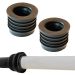 Fernco P22U-139 2-in. Service Weight Cast Iron Hub to 1.5-in. Sch. 40 PVC Compression Donut, 2-Pack
