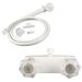 Ultra Faucets UF08263/UF08270 White RV Mobile Home Shower Faucet With Hand-Held Shower