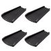 Amerimax 4-Pack Decorative Downspout Black Splash Block Rain Gutter Drain Extender
