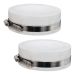 Fernco QC-104W 2 Pack 4-in. Qwik Cap Flexible PVC Pipe Cap Drain Waste and Vent, White