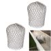 Amerimax 2-Pack Universal Aluminum Leaf Gutter Strainer Guard Basket Downspout Adapter Drainage Filter