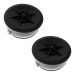 Fernco QC-108 2 Pack 8" Qwik Cap Flexible PVC Pipe Cap with Stainless Steel Clamps