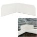 Amerimax 3-Pack Aluminum Roof Valley Splash Shield Gutter Guard, White