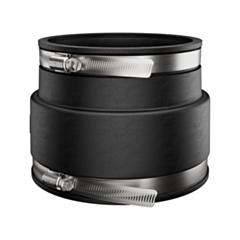 Fernco 1051-44 4" x 4" Asbestos to CI, Plastic, Copper Flexible Coupling