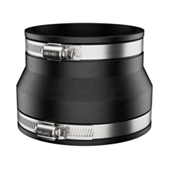 Fernco 1056-64 6" x 4" CI, Plastic, Copper to CI, Plastic, Copper Flexible Coupling