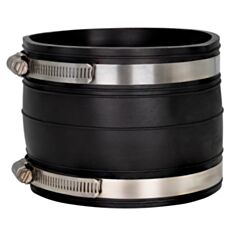 Fernco 1060-44 4" Plastic Socket to Plastic Socket Flexible Coupling