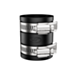 Fernco 1056-100 1-in. Flexible PVC Pipe Coupling for Cast Iron and Plastic Plumbing Connections in Black