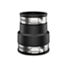 Fernco 1056-150/125 Reducing 1-1/2-in. x 1-1/4-in. Flexible PVC Pipe Coupling for Cast Iron and Plastic Plumbing Connections in Black