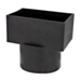 Fernco DSC-534 4-Inch Drain Pipe and 3-Inch x 2-Inch Rectangular Downspout, Black