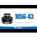 Fernco 1056-43W Reducing 4 x 3 Inch Flexible Pipe Coupling Plumbing Socket for Plastic PVC ABS, Cast Iron, and Lead in White