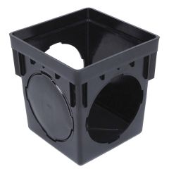Fernco Storm Drain FSD-090-CB-2 9-inch Square Catch Basin - Black