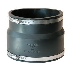 Fernco 1002-66/1002-66 6" x 6" Clay to CI, Plastic, Copper Flexible Coupling