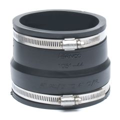 Fernco 1051-44 4" x 4" Asbestos to CI, Plastic, Copper Flexible Coupling 