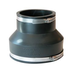 Fernco 1056-64 6" x 4" CI, Plastic, Copper to CI, Plastic, Copper Flexible Coupling