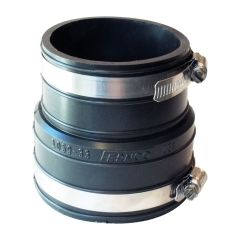 Fernco 1059-33 3" Plastic Socket to Plastic Pipe Flexible Coupling