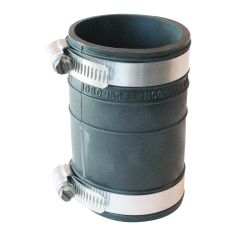 Fernco 1060-150 1-1/2" Plastic Socket to Plastic Socket Flexible Coupling