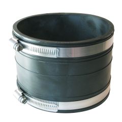 Fernco 1060-44 4" Plastic Socket to Plastic Socket Flexible Coupling
