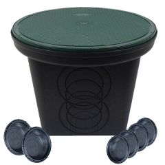 StormDrain FSD-3017-20SKIT-6 20-in Round Septic Distribution Box Drain Catch Basin Kit