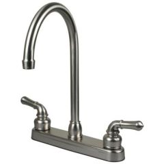 Ultra Faucets UF08305CF RV Mobile Home Kitchen Sink Faucet - Stainless Finish