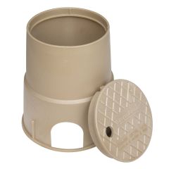 Valve Box Round 10" w/Lid (Sand) NDS