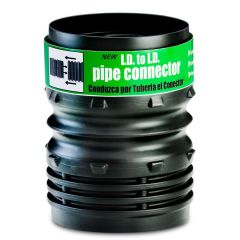 FLEX-Drain 53302 I.D. to 4-Inch I.D. Pipe Connector, Landscaping Drain Pipe Adapter