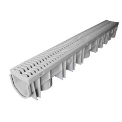 Fernco FSDP-CHGG StormDrain Plus Channel Drain with Grey Grate