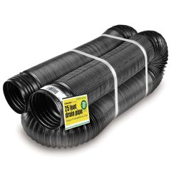FLEX-Drain 50310 25' Perforated Flexible/Expandable Landscape Drain Pipe