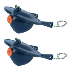 2 Pack of FlushLine Universal 3" Toilet Tank Flapper 630-0207 for Mansfield Toilets