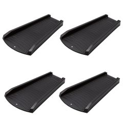 Amerimax 4-Pack Decorative Downspout Black Splash Block Rain Gutter Drain Extender