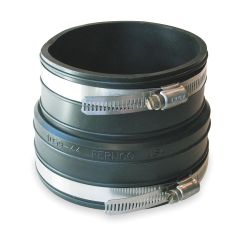 Fernco 1059-44 4" Plastic Socket to Plastic Pipe Flexible Coupling