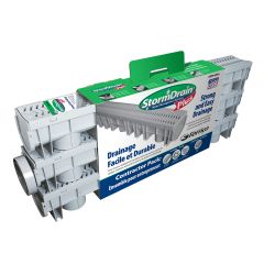 Fernco FSDP-GP3G StormDrain Plus Channel Drain Contractor Pack