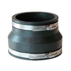 Fernco 1002-43 4" x 3" Clay to CI, Plastic, Copper Flexible Coupling
