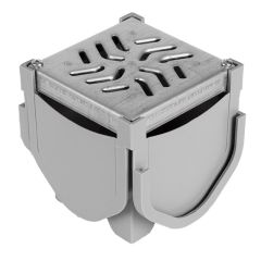 Source 1 Drainage Quad Connector Channel Drain Accessory