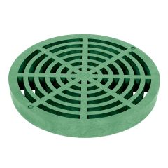 Fernco Storm Drain FSD-090X-RF 9-inch Round Flat Grate for Catch Basin - Green