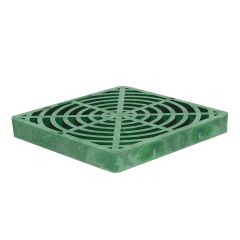 StormDrain FSD-120-SF 12-inch Square Green Catch Basin Flat Grate
