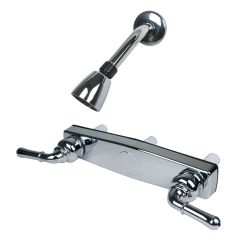 Ultra Faucets RV Mobile Travel Home 8" Shower Valve and Shower Head, Chrome