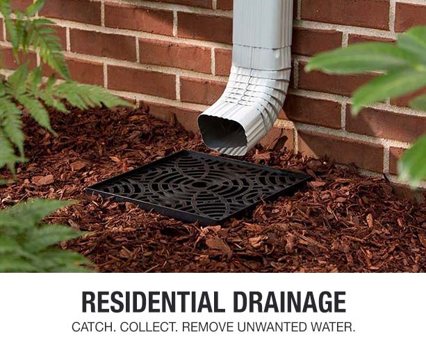 Keep your house safe from unwanted storm rain water and flooding with drainage items.